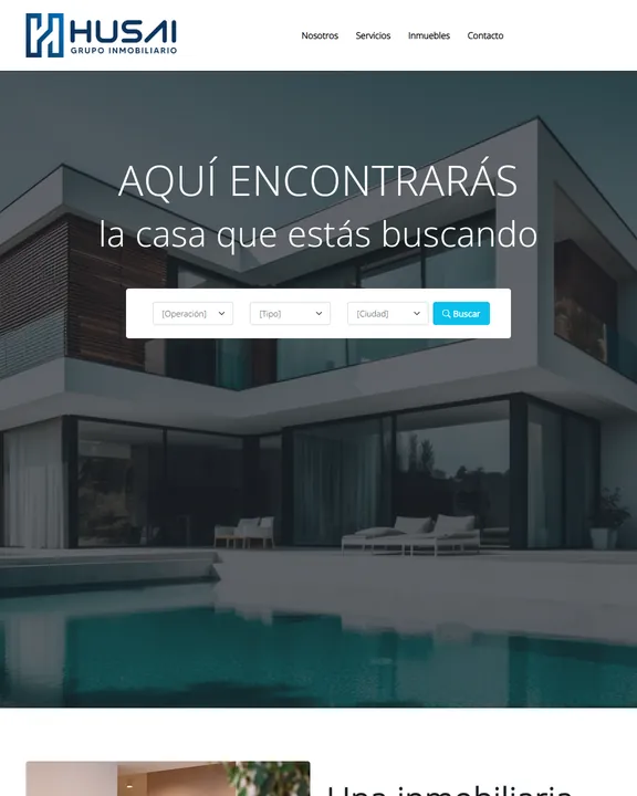 Husai Grupo Inmobiliario — project built by LoboGeek